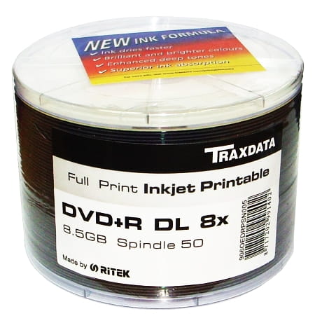 RITEK DVD+R DL 8,5GB x8 PRINT s-50 TRAXDATA - Henryx24