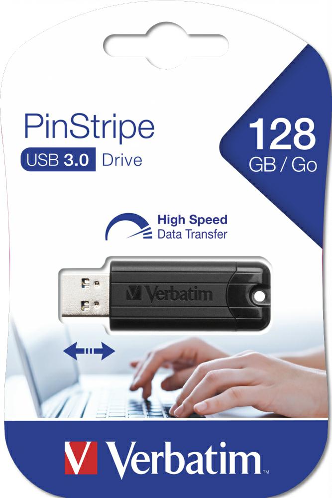 Verbatim USB 3.0 Pendrive PinStripe128GB 49319 - Henryx24