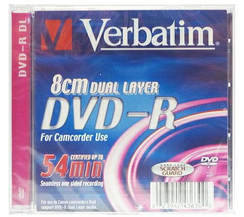 Verbatim DVD-R DL Mini 2,6GB BOX 1szt. 43631 Scratch Guard - Henryx24