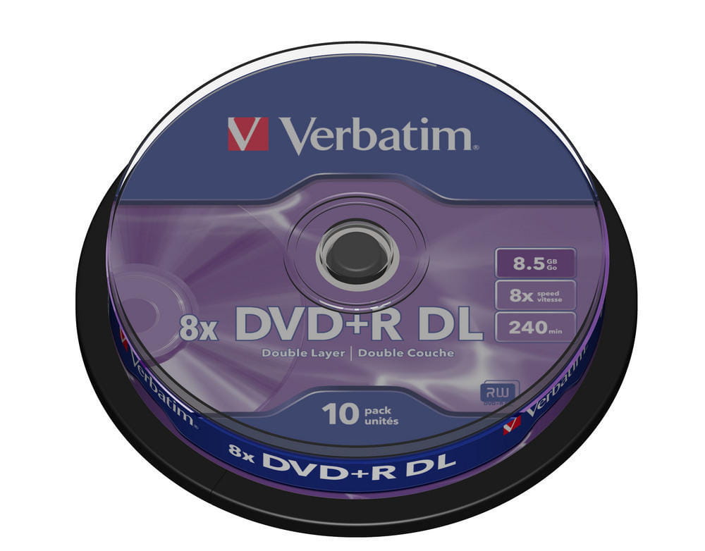 Verbatim DVD+R DL x8 8,5GB c-10 43666AZO - Henryx24