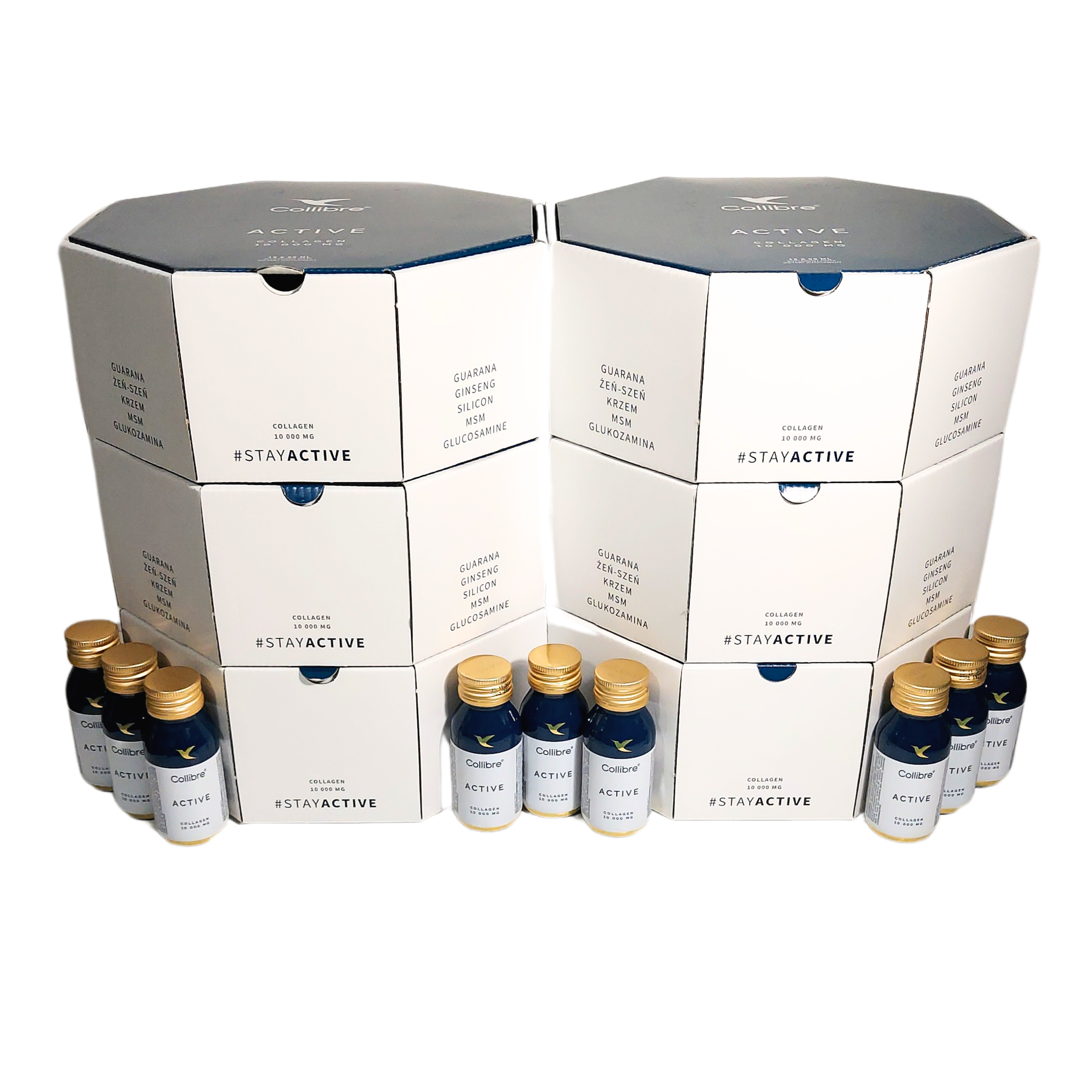 Kolagen Collibre Active Shot (Zawartość zestawu: 90 x butelka 60ml)