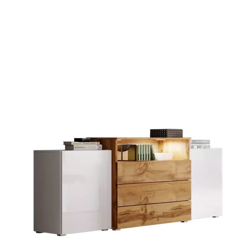 Komoda biały połysk wotan NORBI