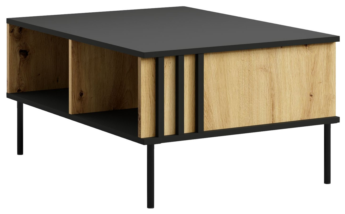 Stolik kawowy do salonu z wnękami RUSTICA dąb artisan