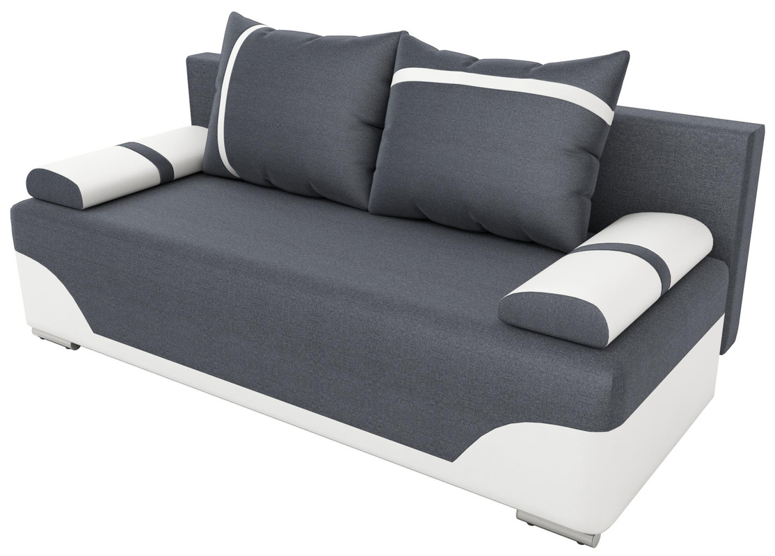 Dwukolorowa kanapa rozkładana do salonu GARGAS