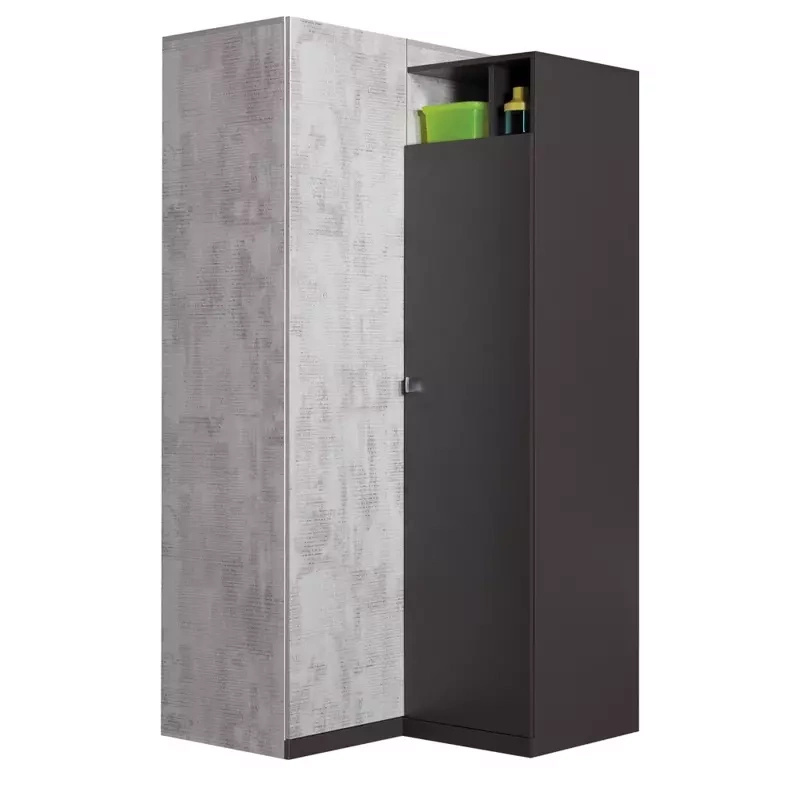 Wysoka szafa narożna grafit TALENT