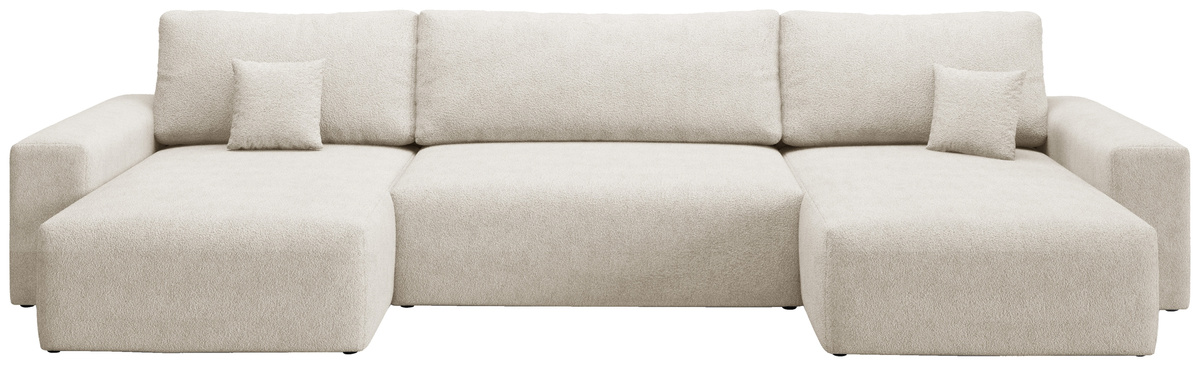 Duży narożnik do salonu z funkcją spania w kształcie U CAMILO