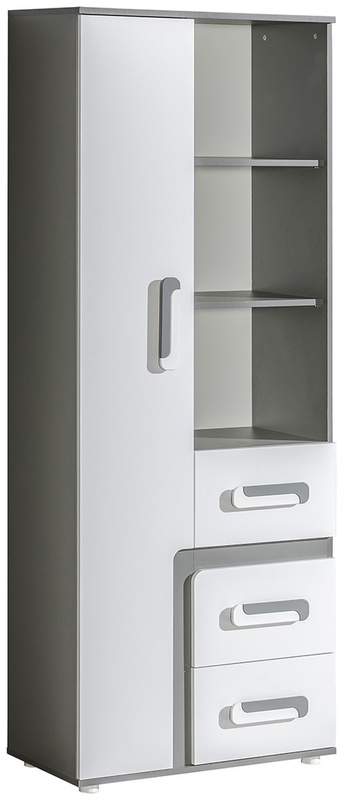 Nowoczesny regał z szufladami z kolekcji MALE