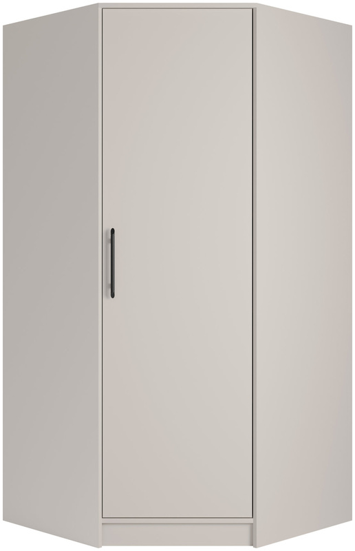 Szafa narożna z drążkami na wieszaki 95 cm SEVAS kaszmir