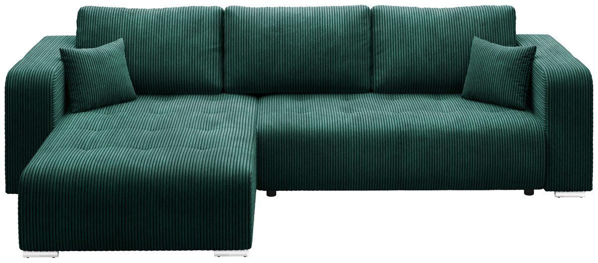 Nowoczesna kanapa narożna do salonu z funkcją spania CELEST