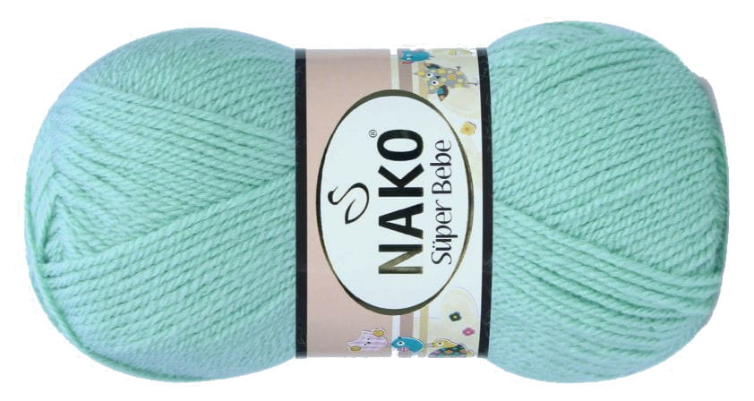 włóczka NAKO SUPER BEBE 50g kolor: 10482 / lazurowy