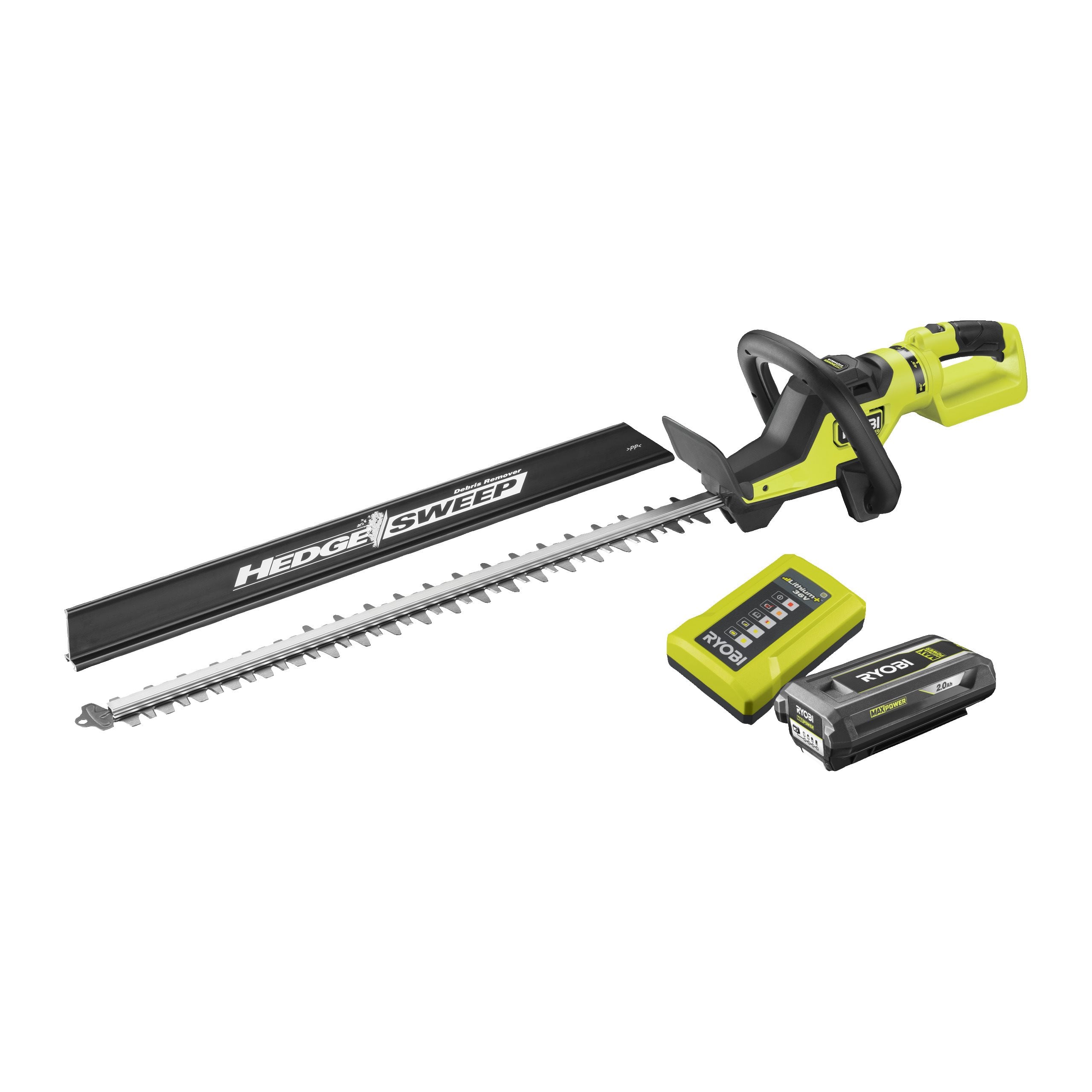 Bezszczotkowe nożyce do żywopłotu, ostrze 65 cm, akumulatorowe, 36V MAX POWER, w zestawie z akumulatorem 2.0Ah i ładowarką