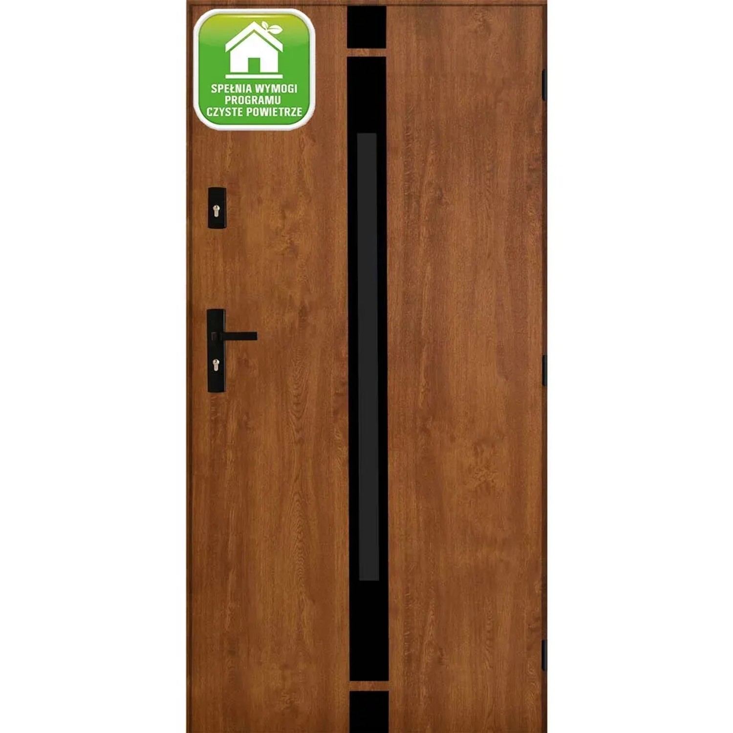 Drzwi zewnętrzne stalowe Silves złoty dąb 90P
