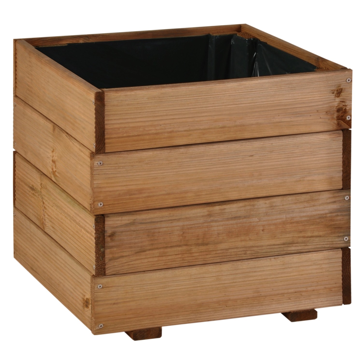 Sobex Donica kwadratowa Bjork 40 x 40 x 40 cm, brąz