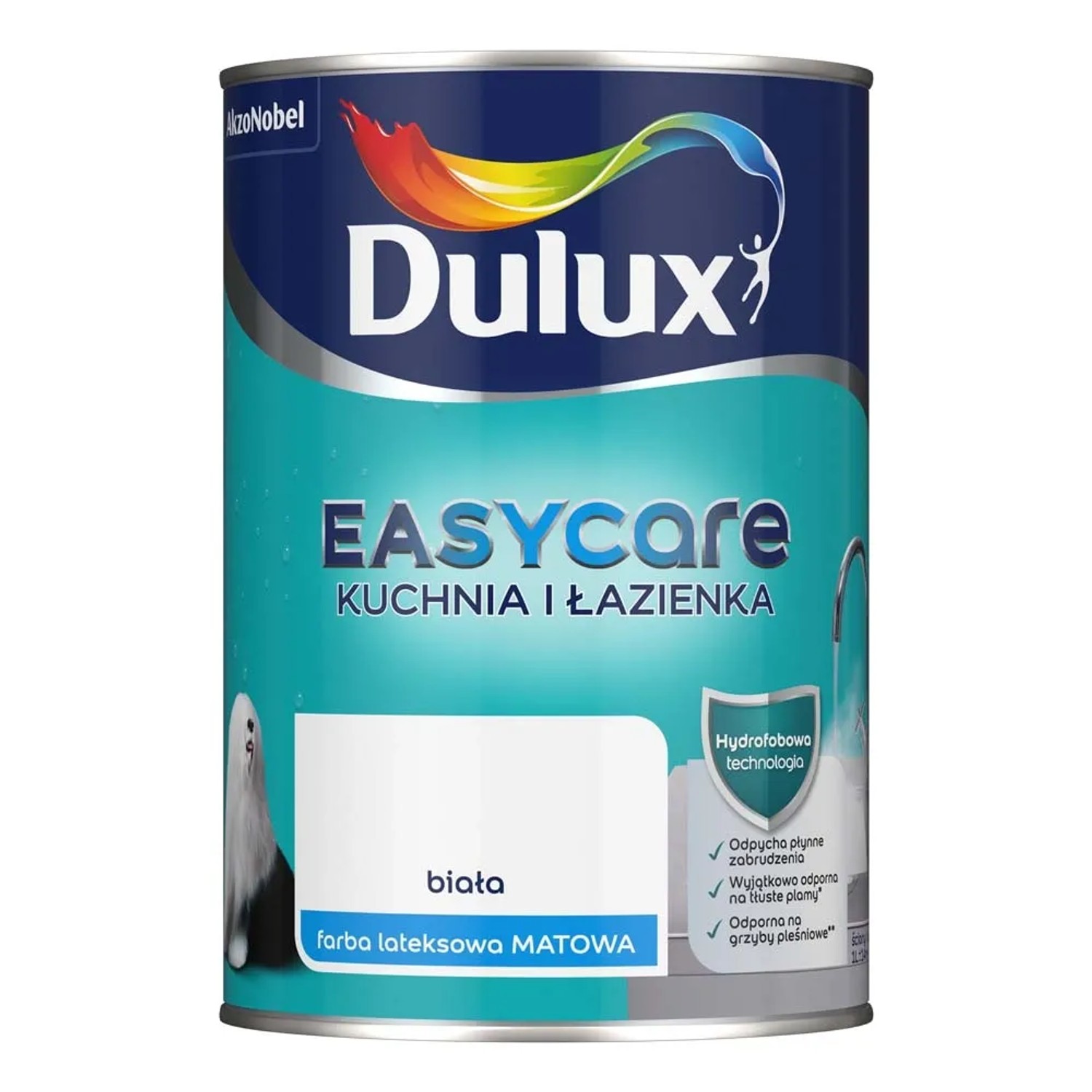 Farba Dulux EasyCare Kuchnia i Łazienka biała 1 l