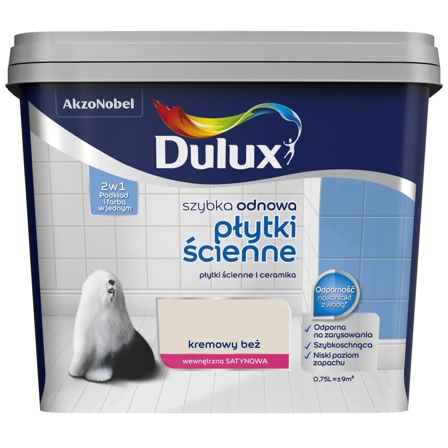 Dulux Szybka Odnowa Płytki ścienne kremowy beż 750 ml