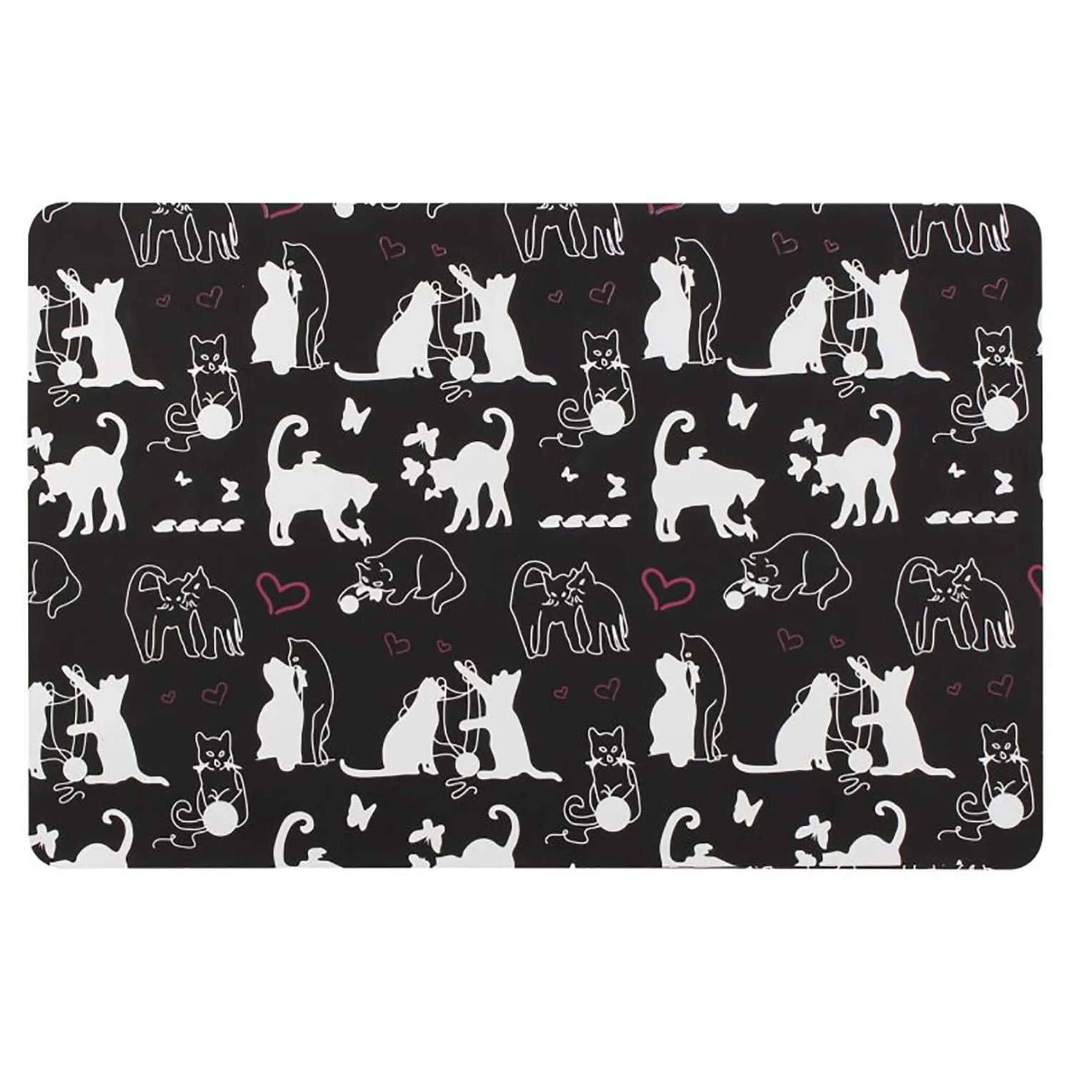 Uniglob Podkładka CATS 43,5 x 28 cm czarna