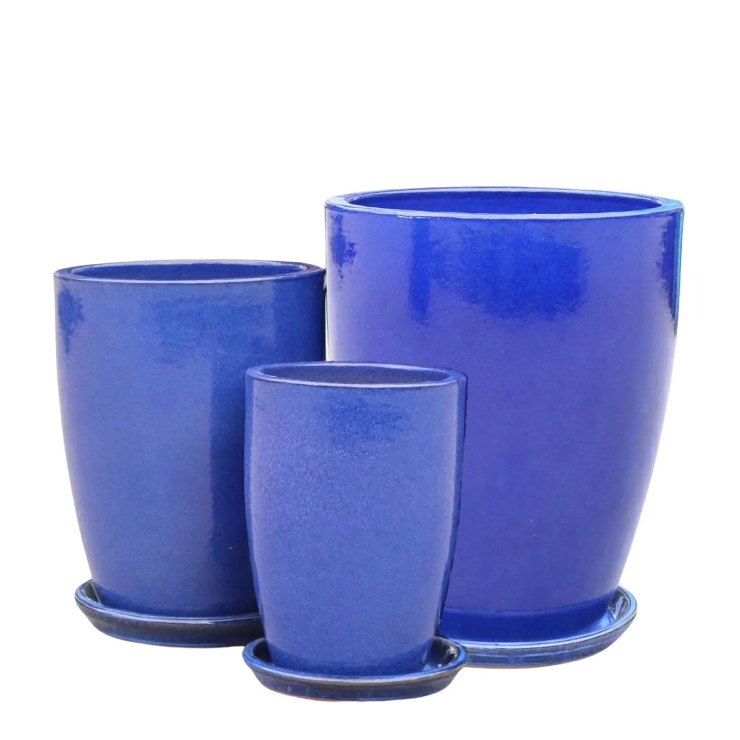 Donice Toledo Blue z podstawką komplet 3 szt.