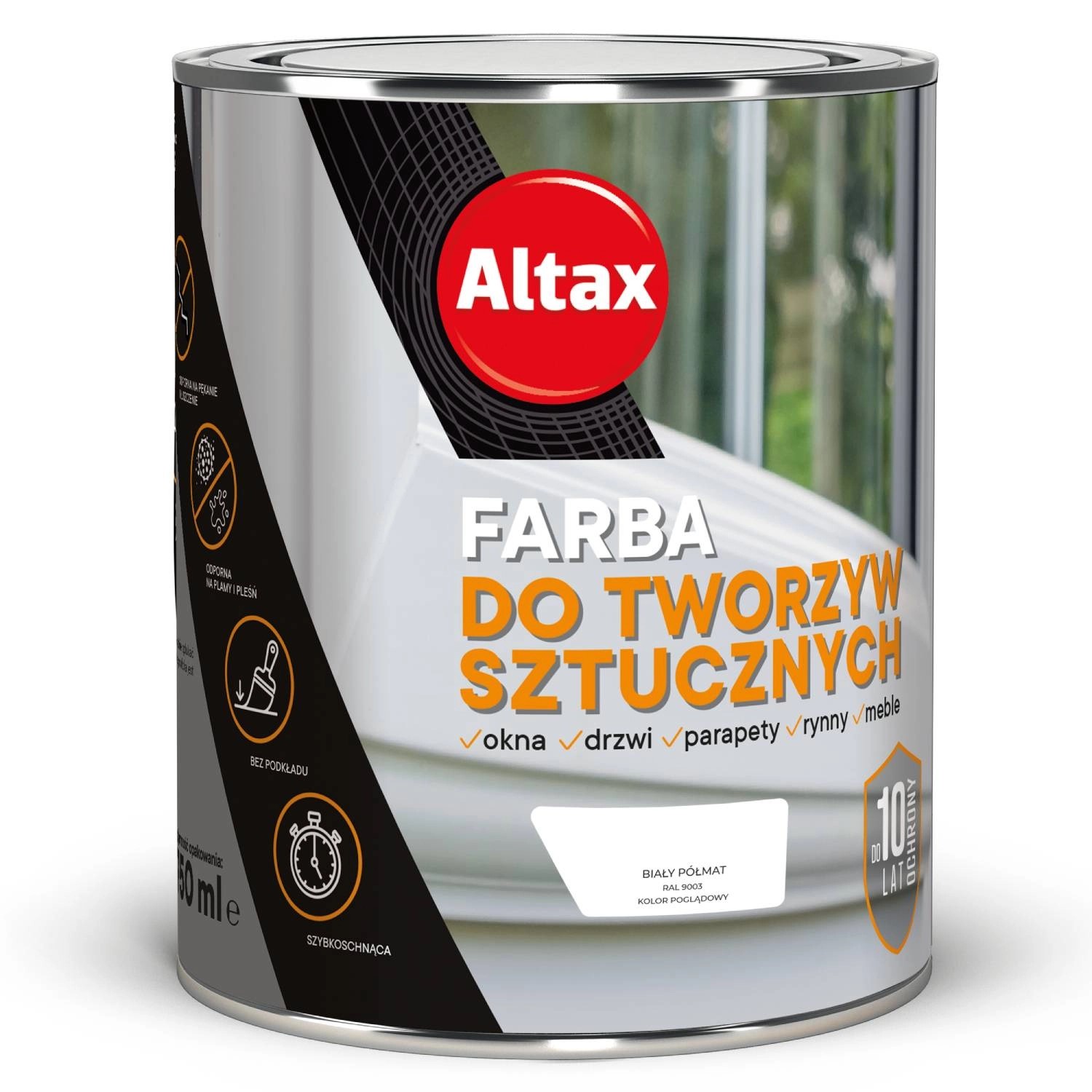 Altax Farba do PCV biała 0,75L