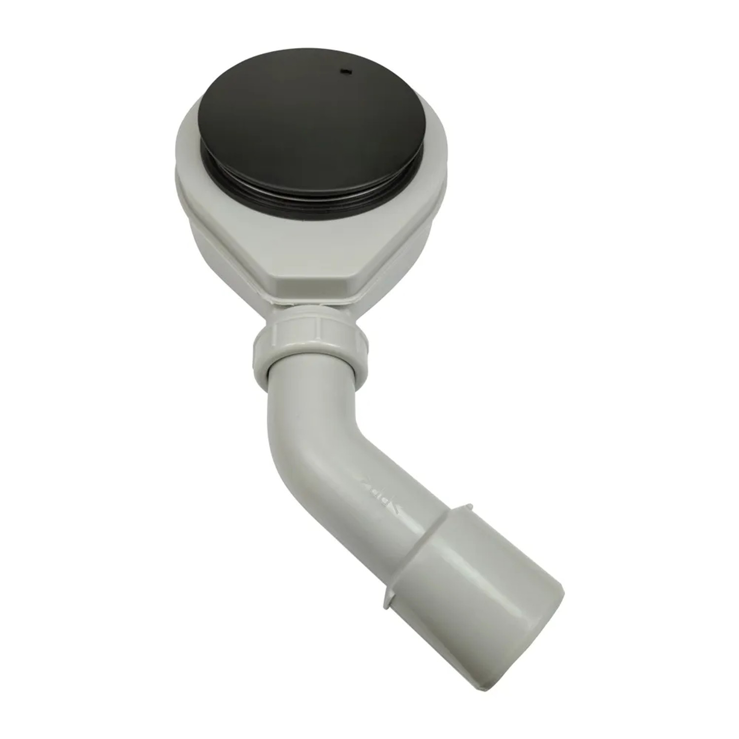 Syfon brodzikowy 90 mm, grzybek chrom i czarny mat