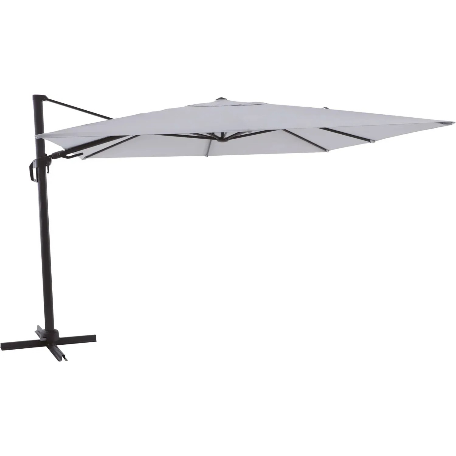 Parasol ogrodowy LAMESA szary - 330 x 330 cm