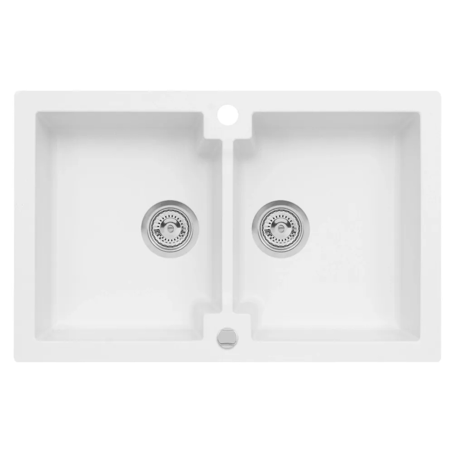 Zlewozmywak Mojito 16 2-kom. pure white 79x50 cm