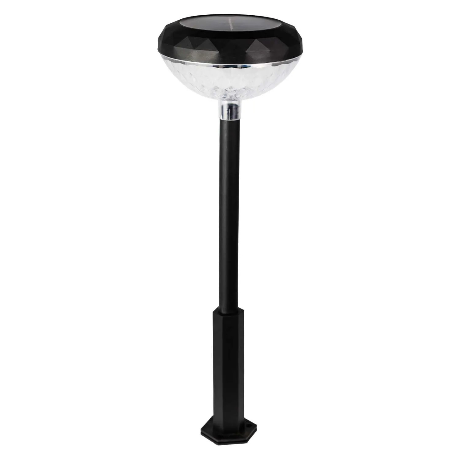 Eko-Light Lampa solarna słupek TOM 0,1W RGB + 3000K 2lm IP44 czarny 2 szt.