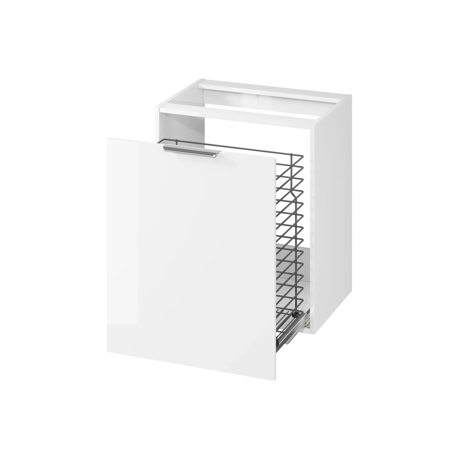 Szafka City Z Koszem Biała 60