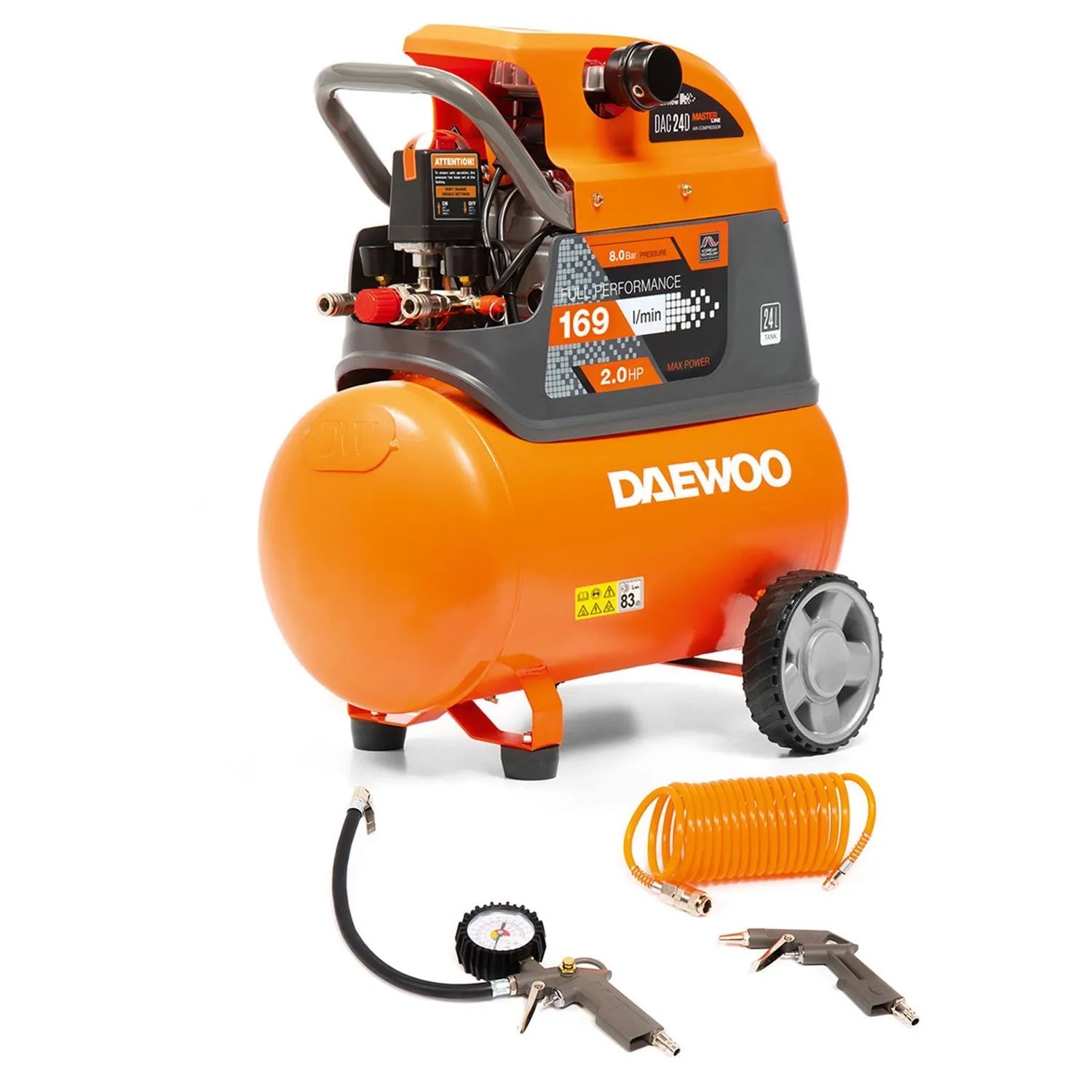 DAEWOO Kompresor powietrza DAC 24D 24L 8 bar