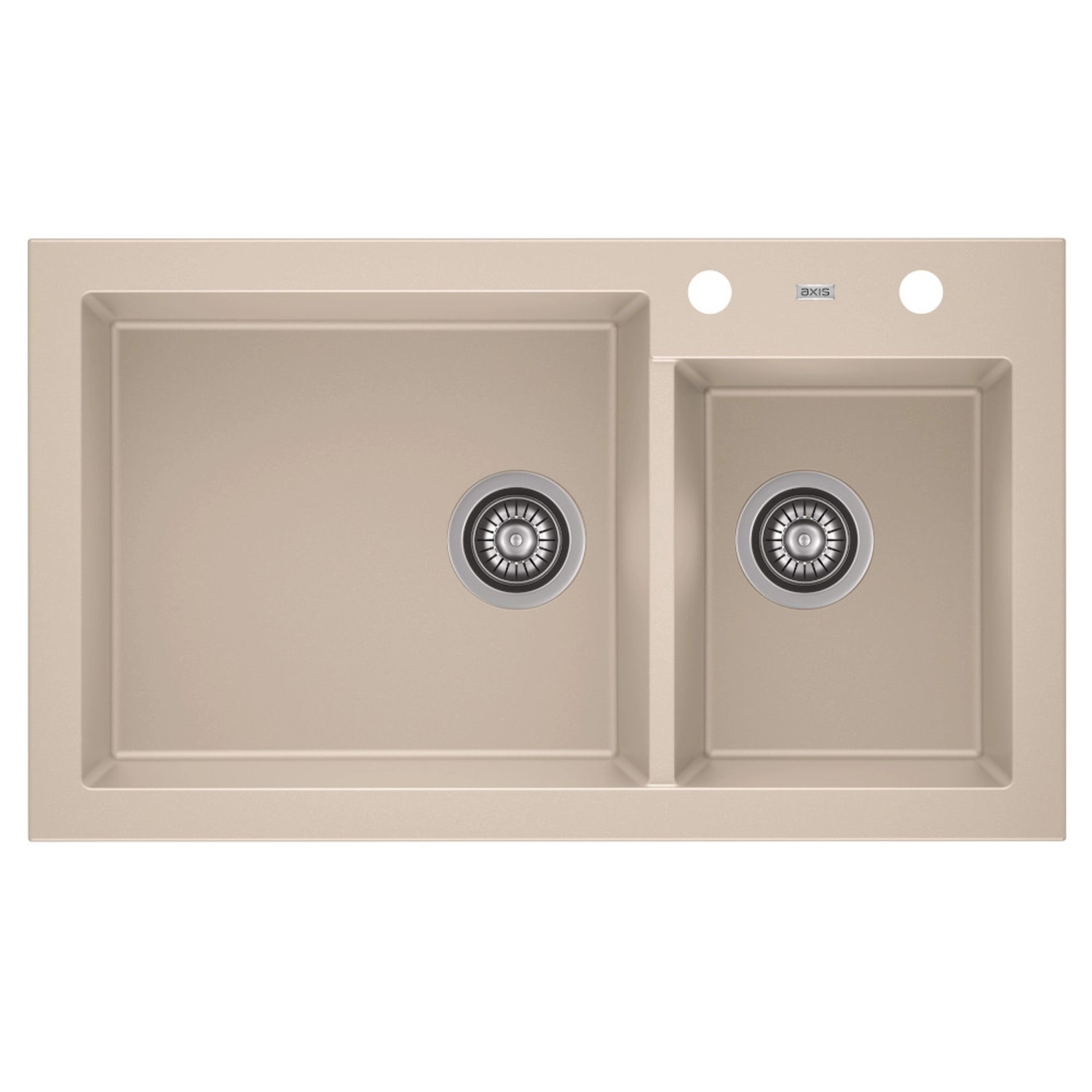 Zlewozmywak A-Point 14 2-kom. caffe latte 86x50 cm