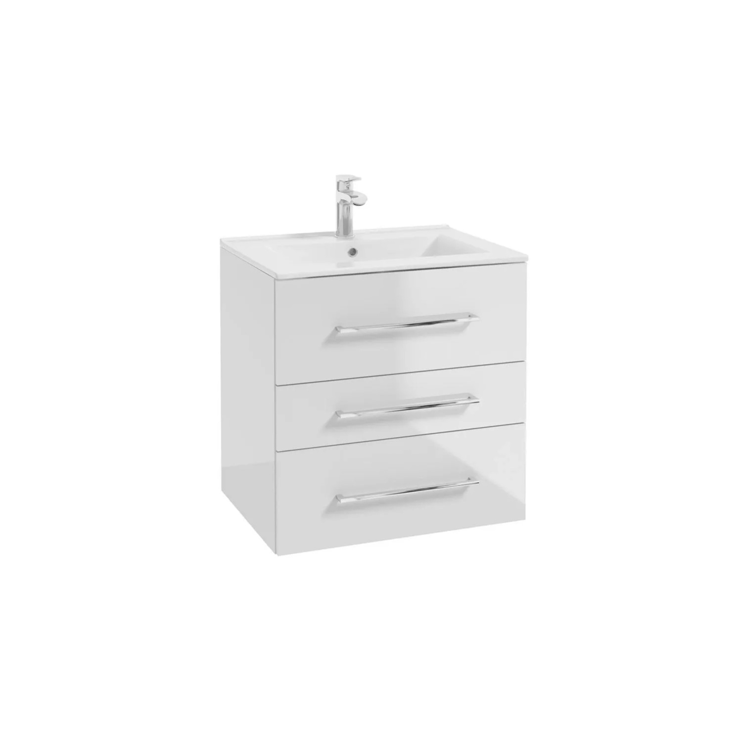 Szafka Metro 60 pod umywalkę biały połysk