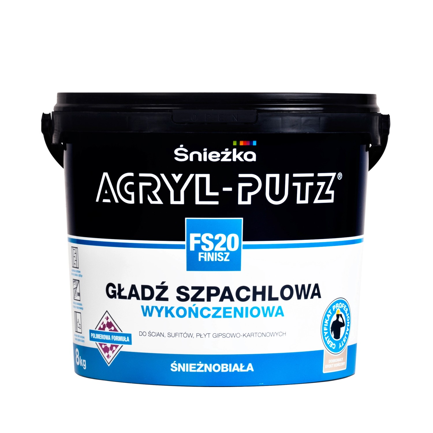 Śnieżka Gładź szpachlowa Acryl Putz FS20 Finisz 8 kg