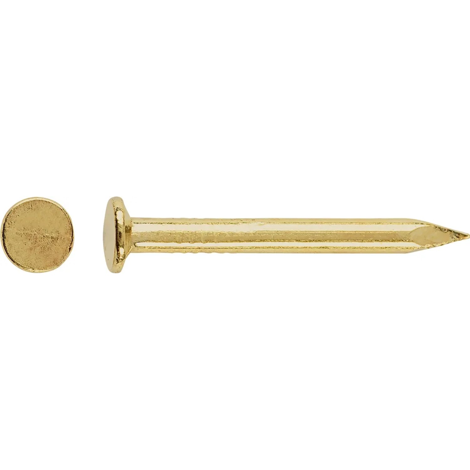 LUX-TOOLS Gwoździe tapicerskie gładkie Ø 2 mm x 20 mm mosiądz 200 szt