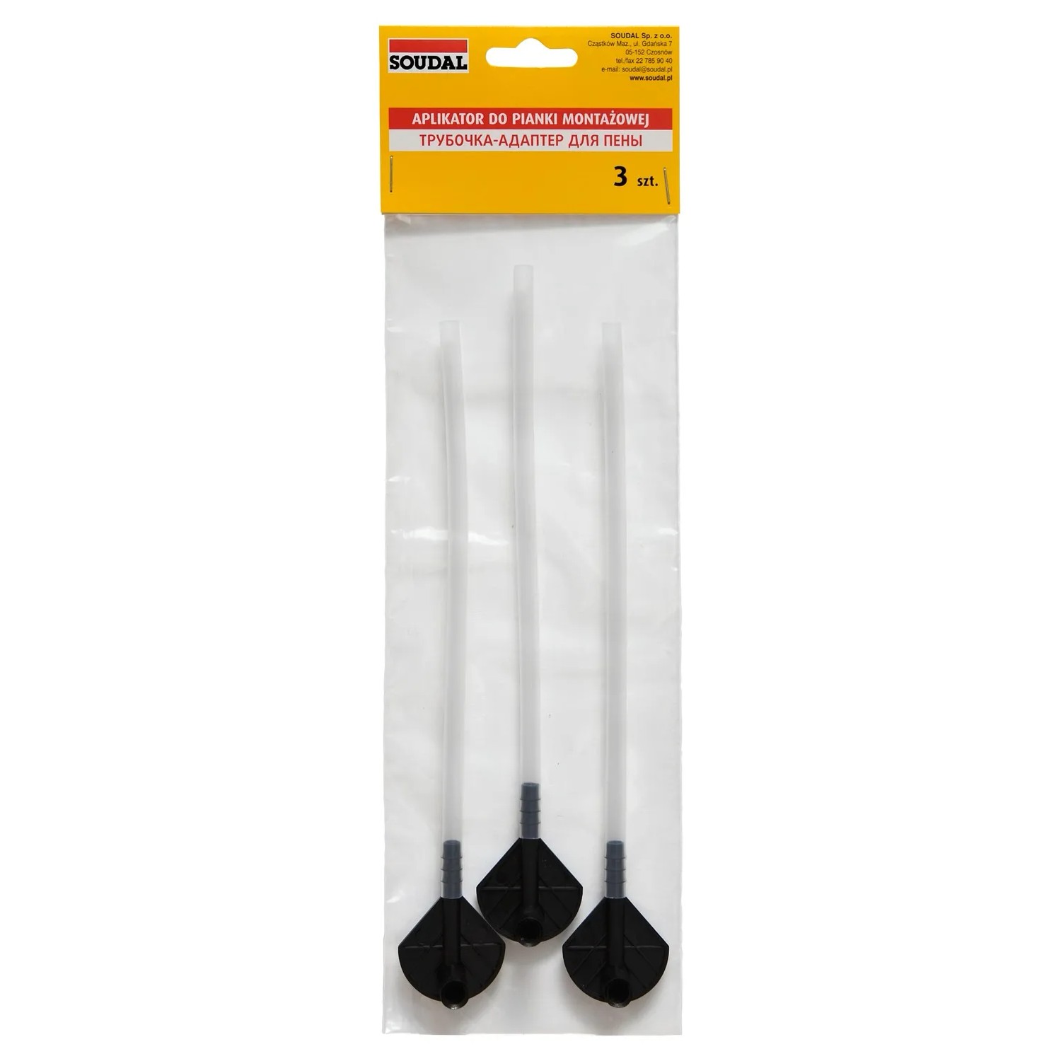 Soudal Aplikator do piany poliuretanowej 3 sztuki