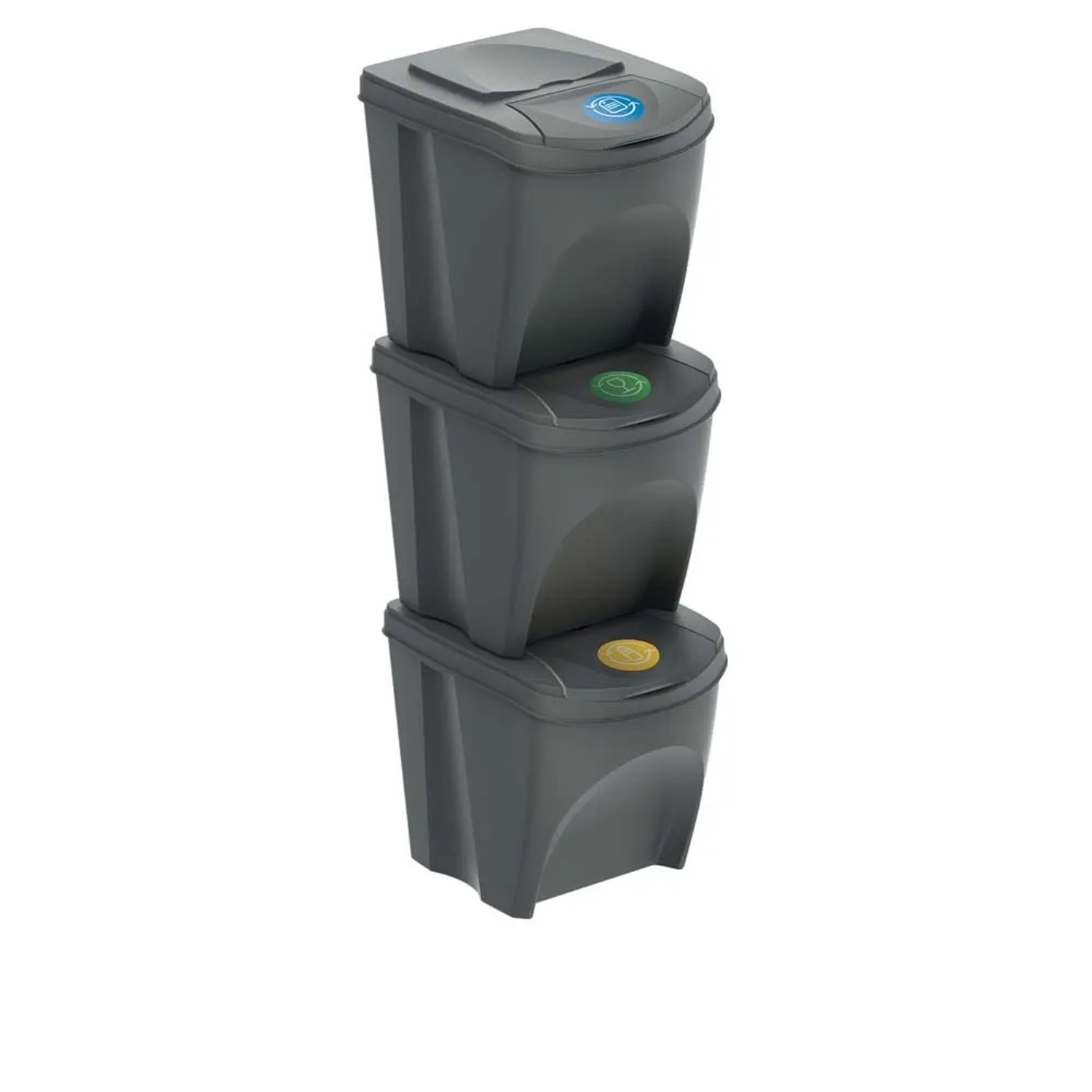 Prosperplast Kosz na śmieci SORTIBOX 3x25 l mix