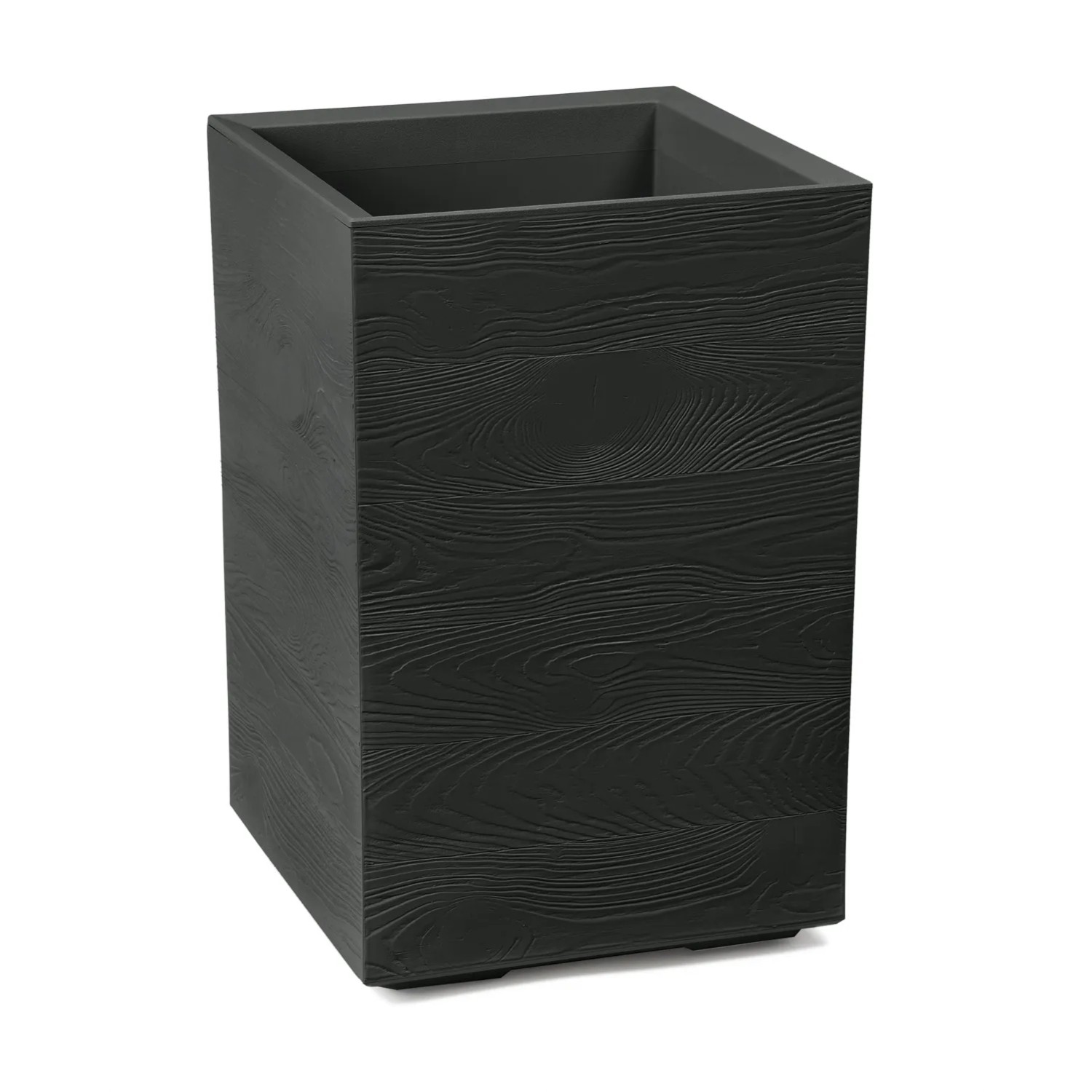 Kwietnik Karo deska czarny recycled wym. 40x40x60 cm