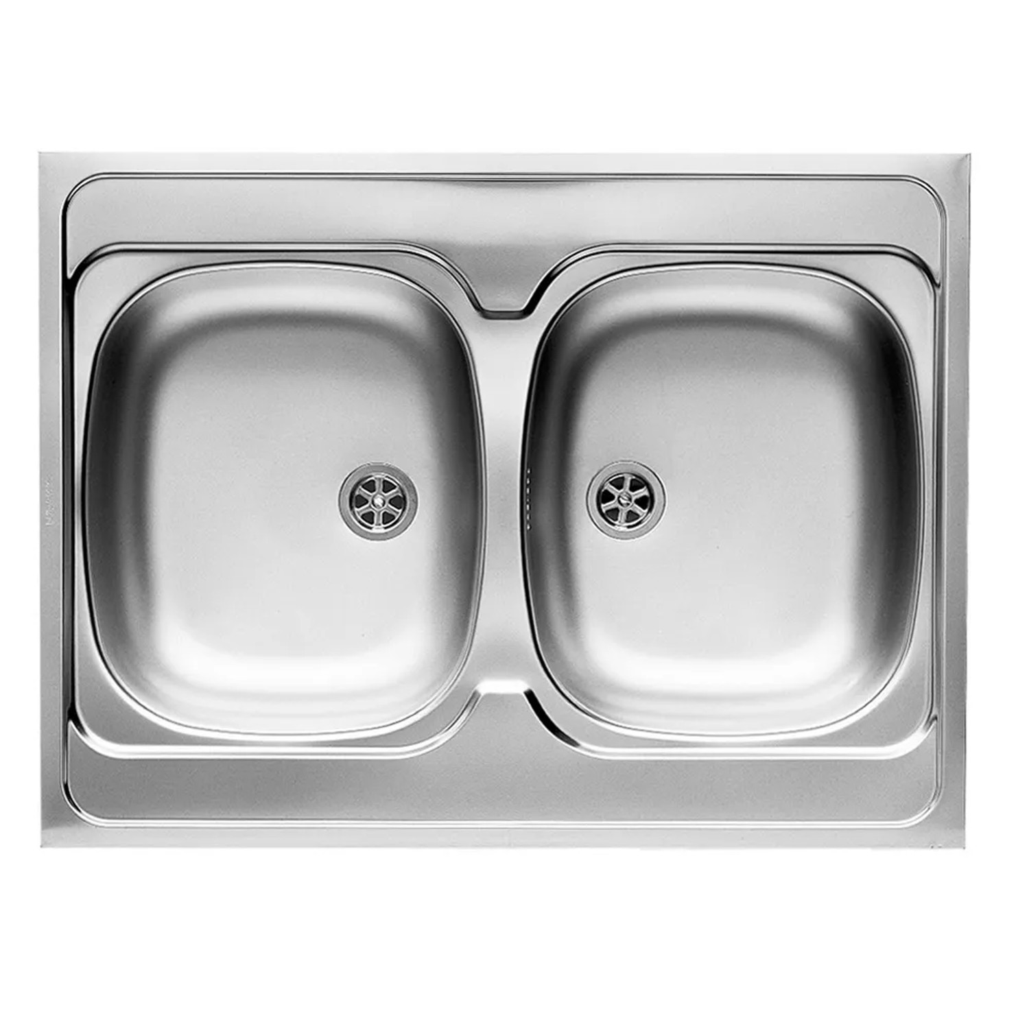 Pyramis Zlewozmywak INTL 2-kom. gładki 60x80 cm