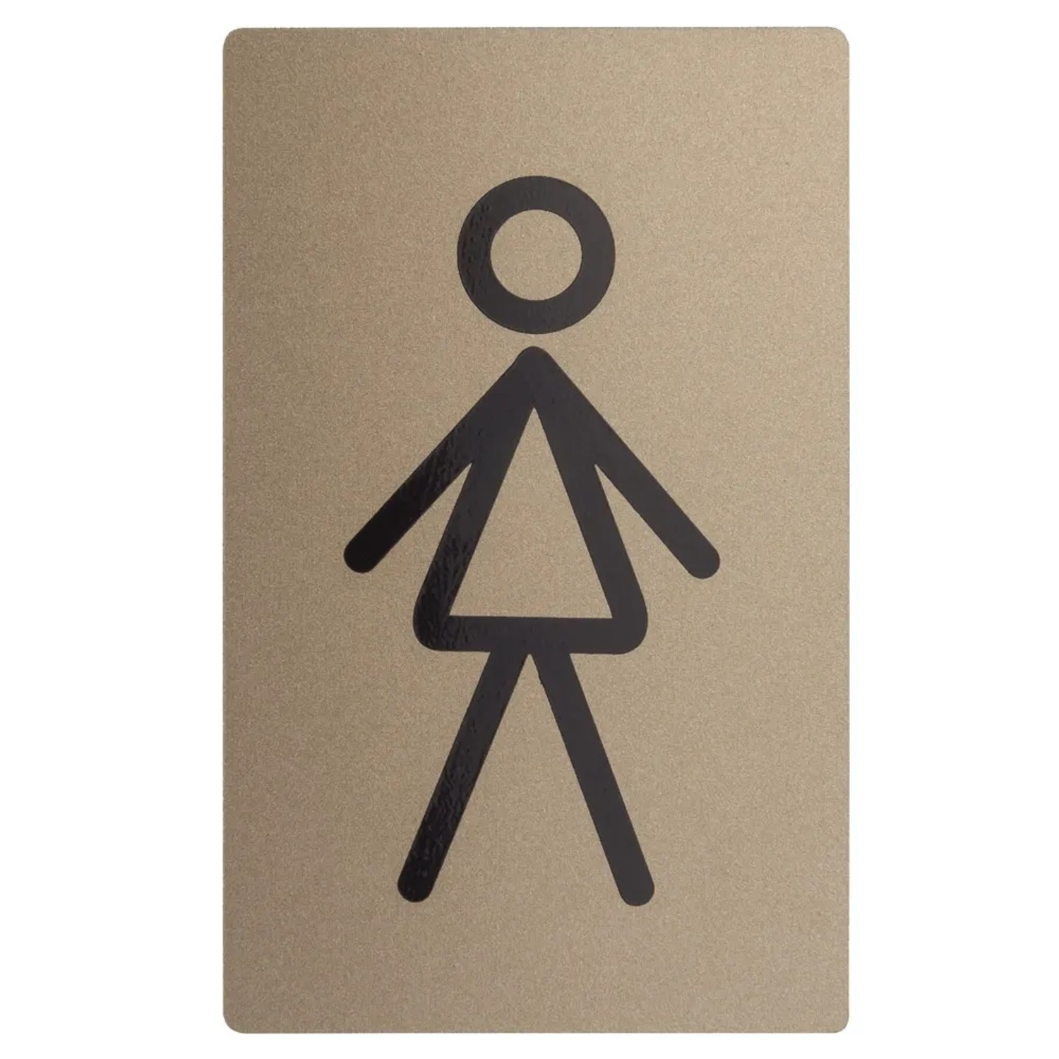 Metro Oznaczenie WC Pani plastikowe samoprzylepne platyna