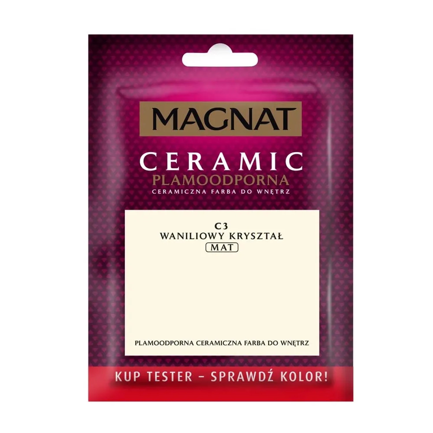 Tester farby Magnat Ceramic waniliowy kryształ 30 ml