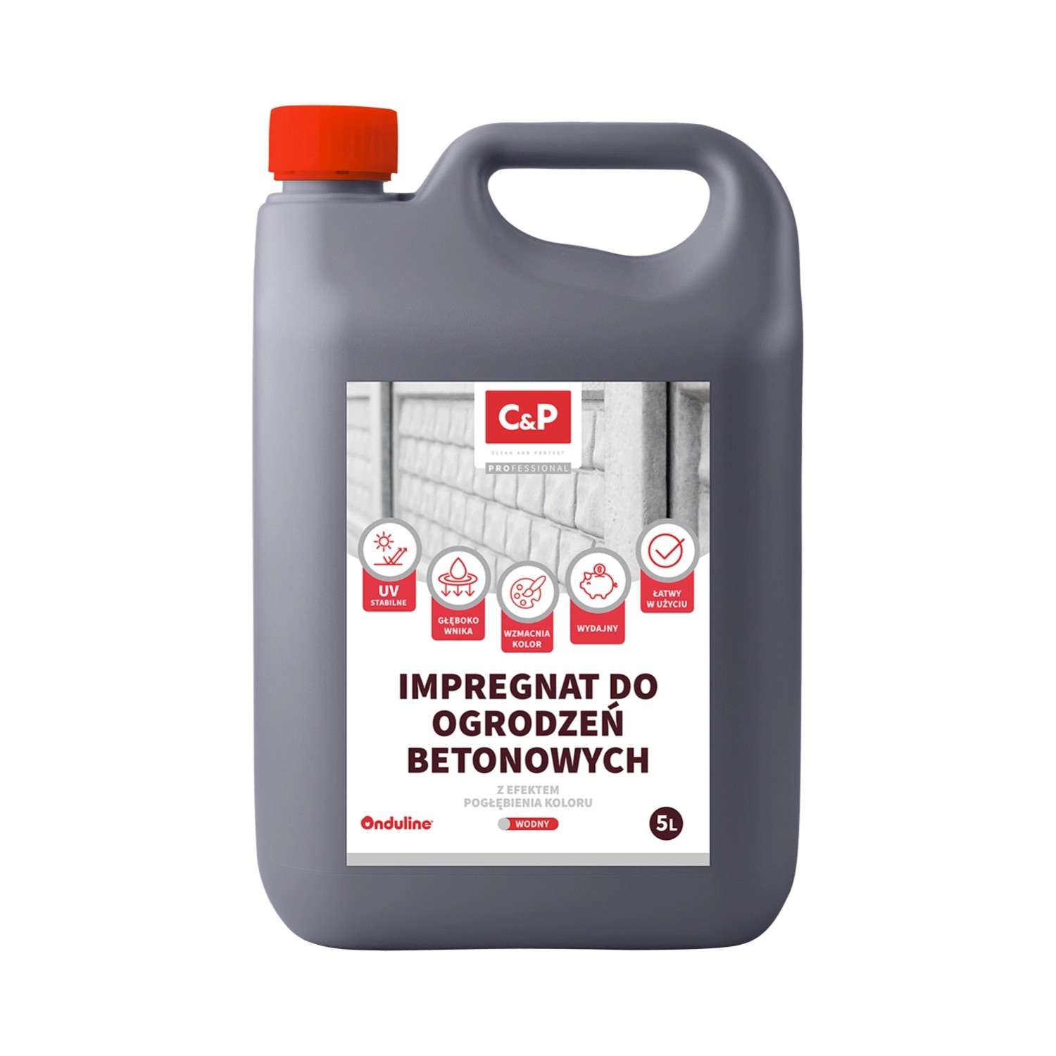 Onduline C&P Impregnat do ogrodzenia betonowych wodny 5l