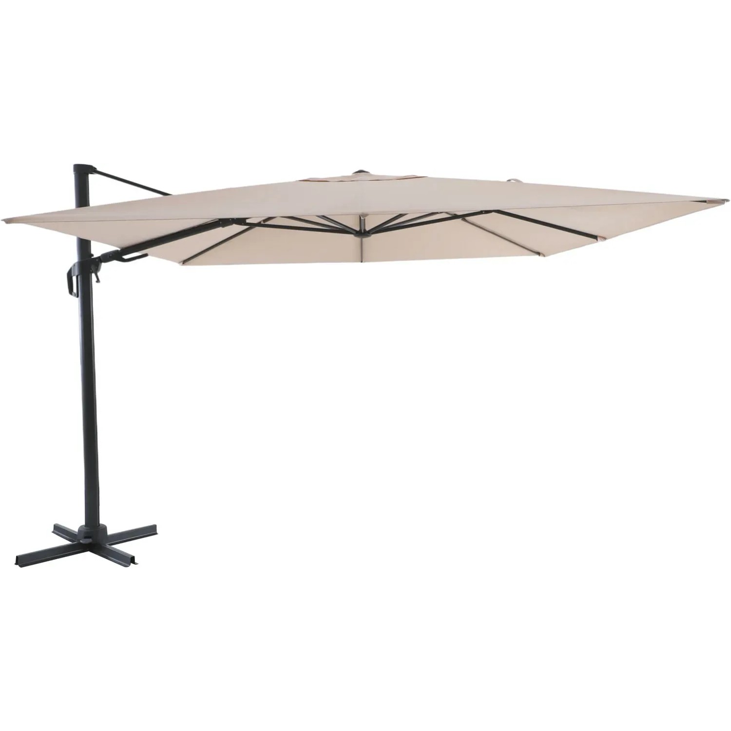 Parasol ogrodowy LAMESA beżowy - 330 x 330 cm