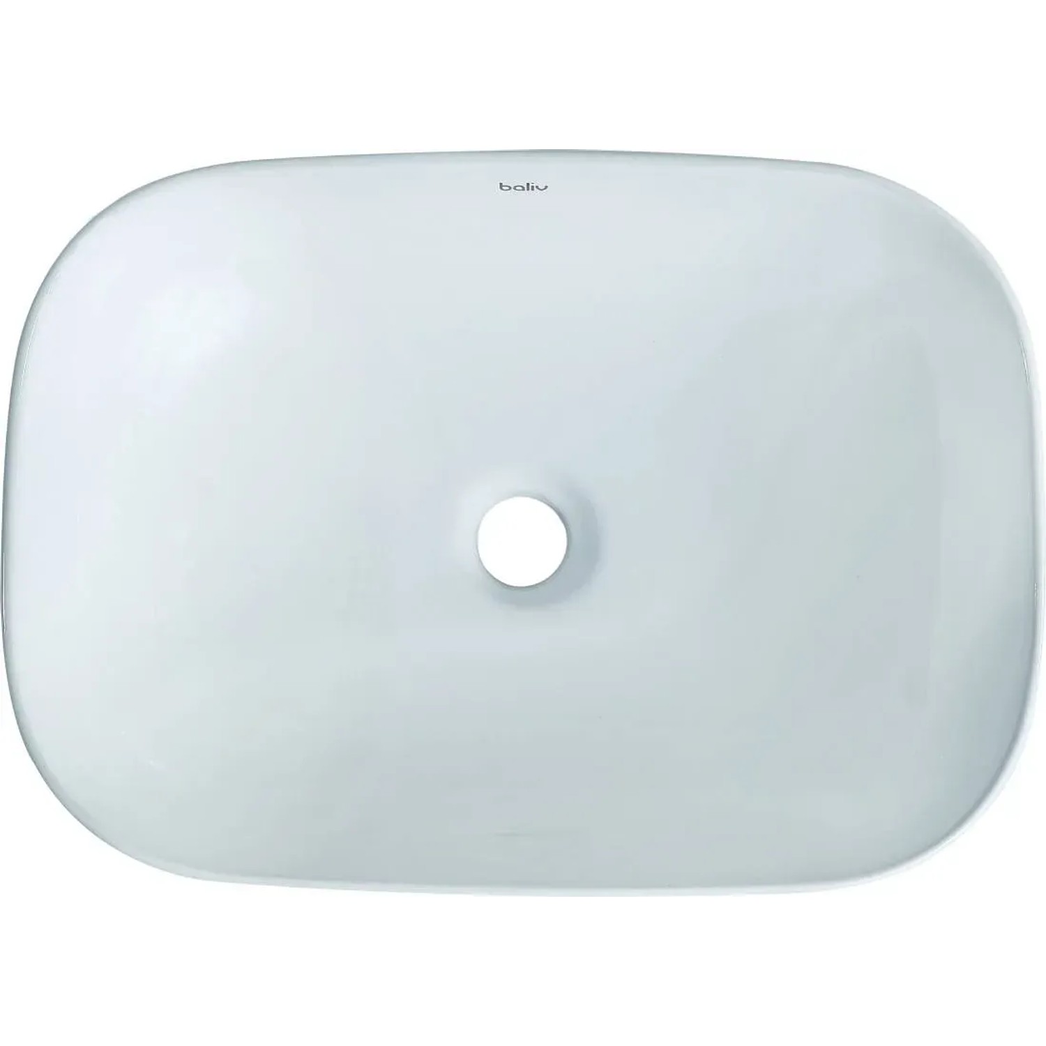 baliv Umywalka 214704 nablatowa ceramiczna biała