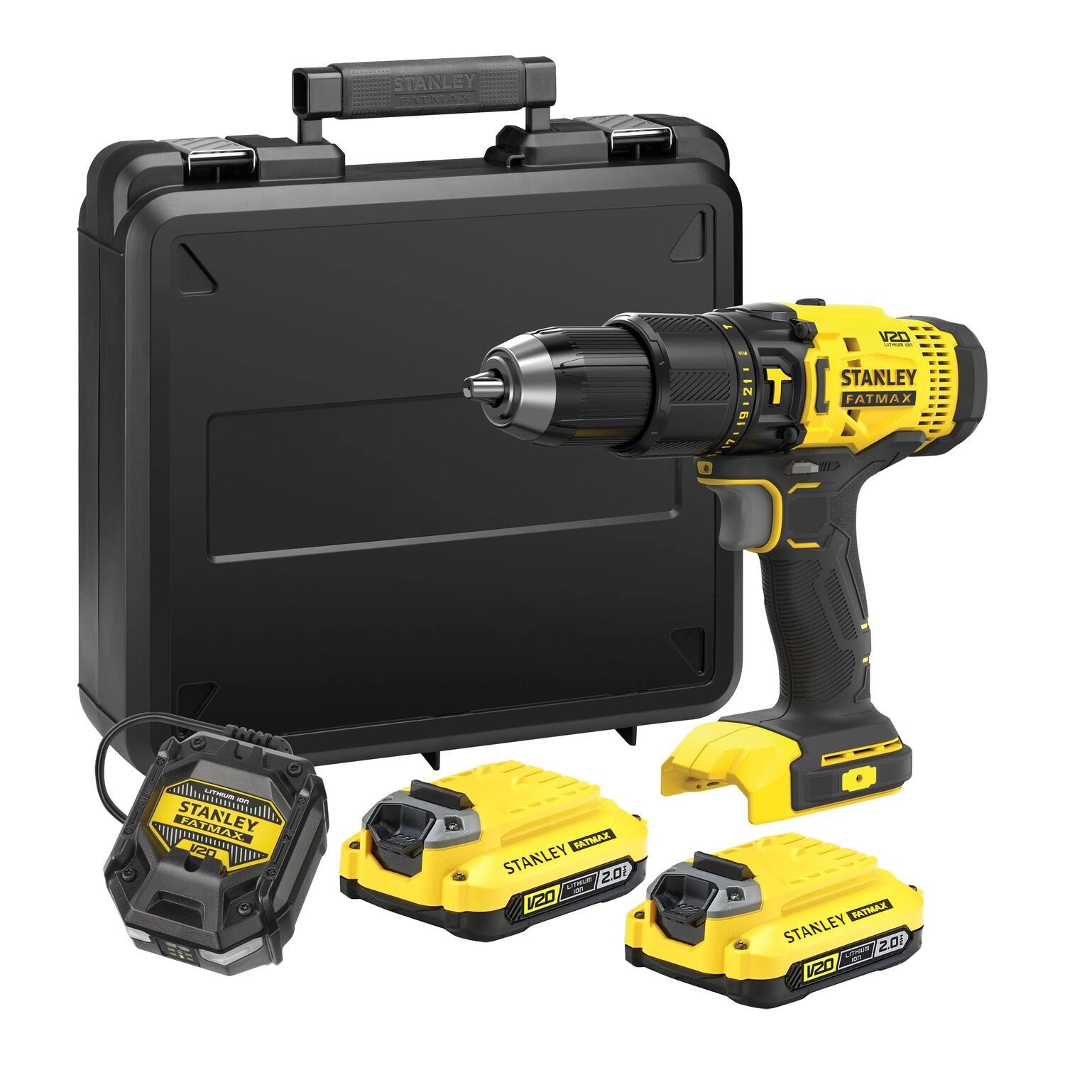 Stanley FatMax Wiertarko-wkrętarka udarowa SFMCD711D2K 18V 2x2,0 Ah