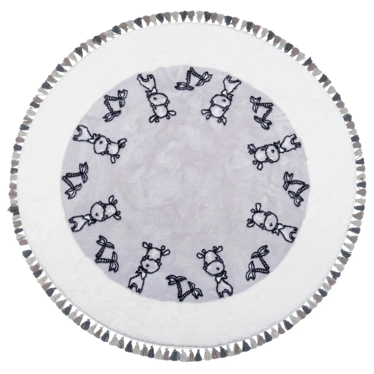 Multidecor Dywan BAMBI KRÓWKA śr. 120 cm szary