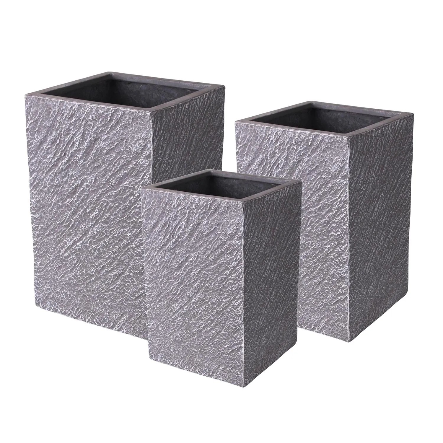 Donice Livia grafitowe komplet 3 szt.