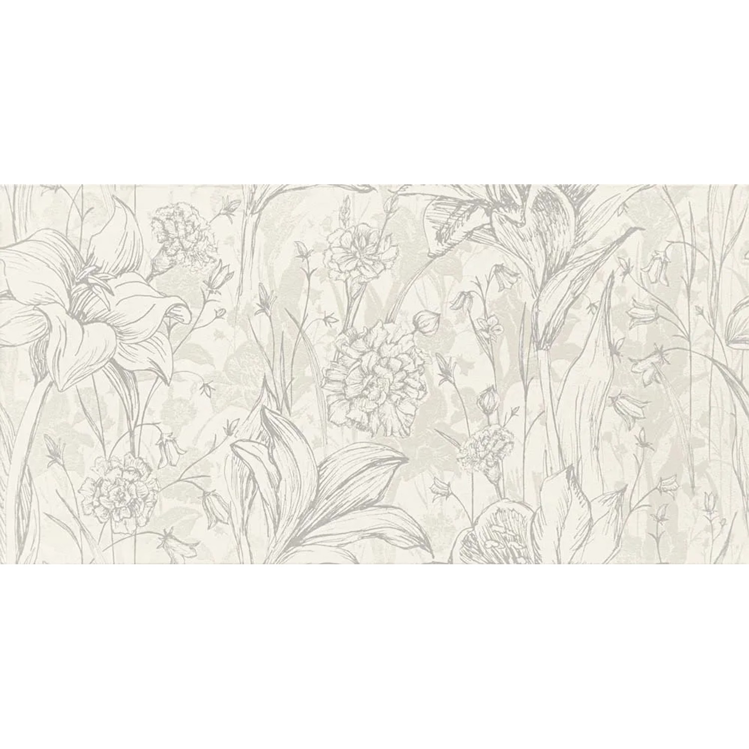 Glazura Melia white flower 30,8 x 60,8 cm