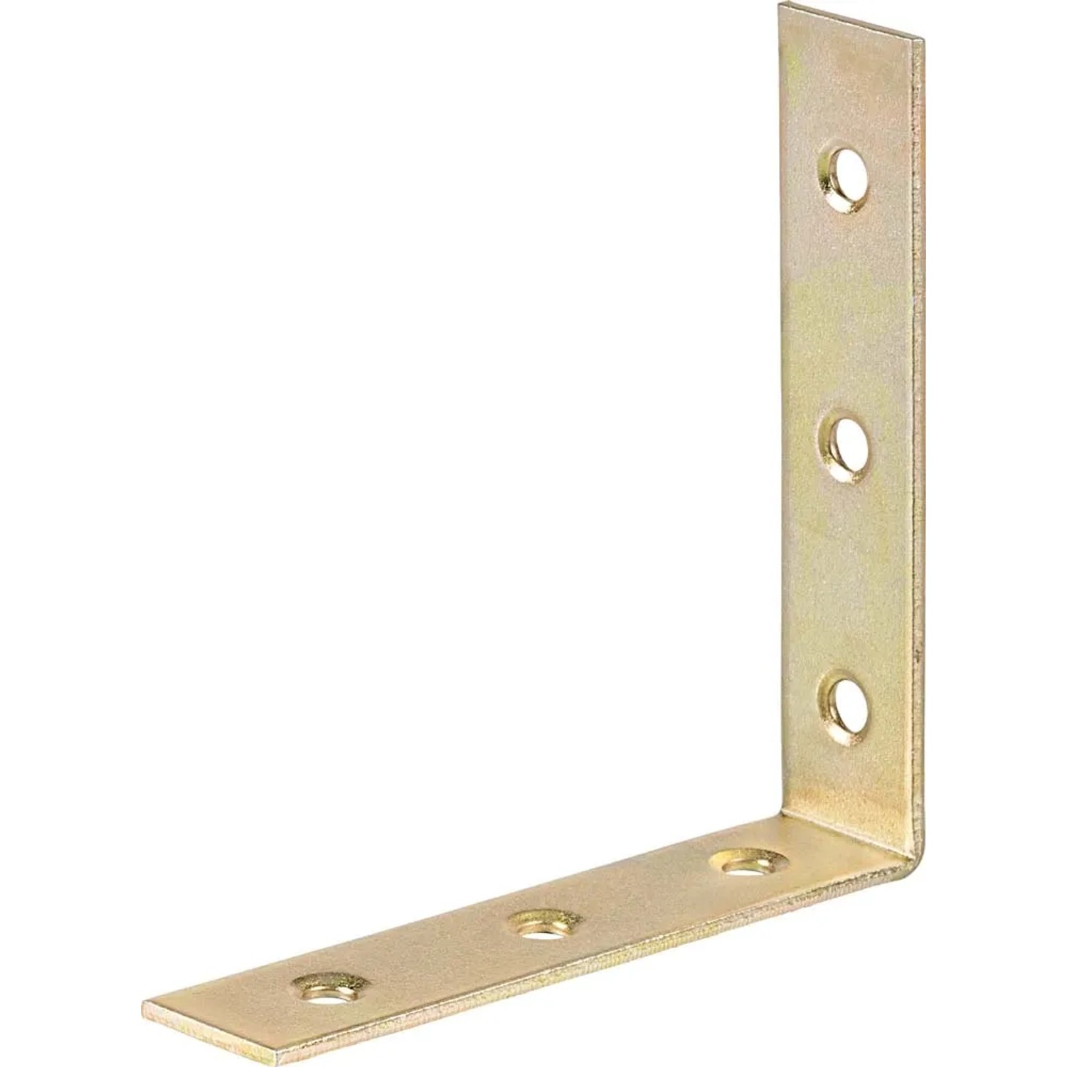 Kątownik meblowy 80 mm x 80 mm x 18 mm ocynkowany na żółto