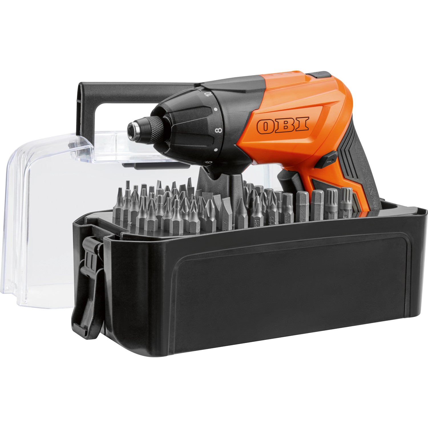 OBI Basic Box Wkrętak akumulatorowy 3,6 V + 56 bitów