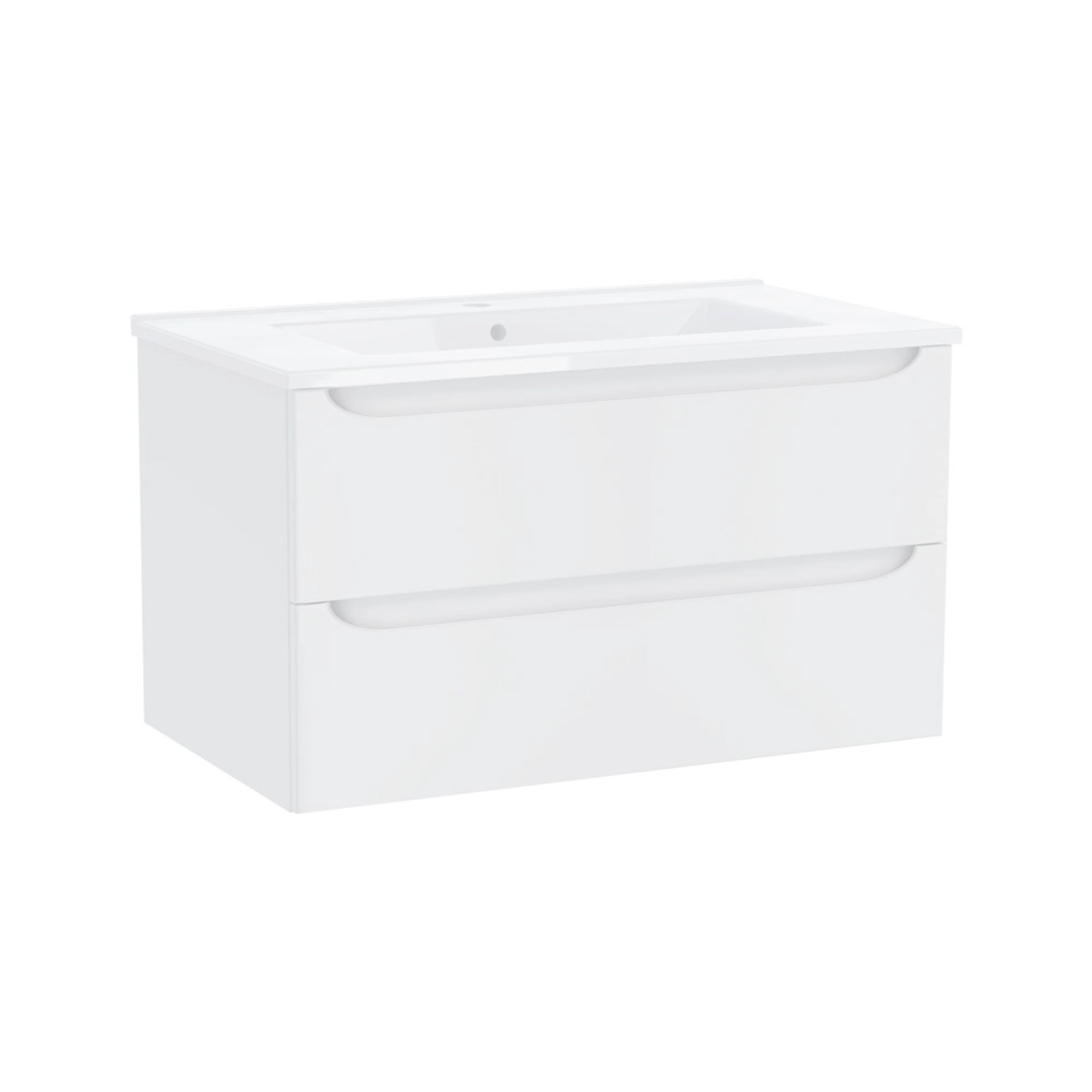 Mirano Zestaw Selvia Szafka Z Umywalką Biały 80 Cm