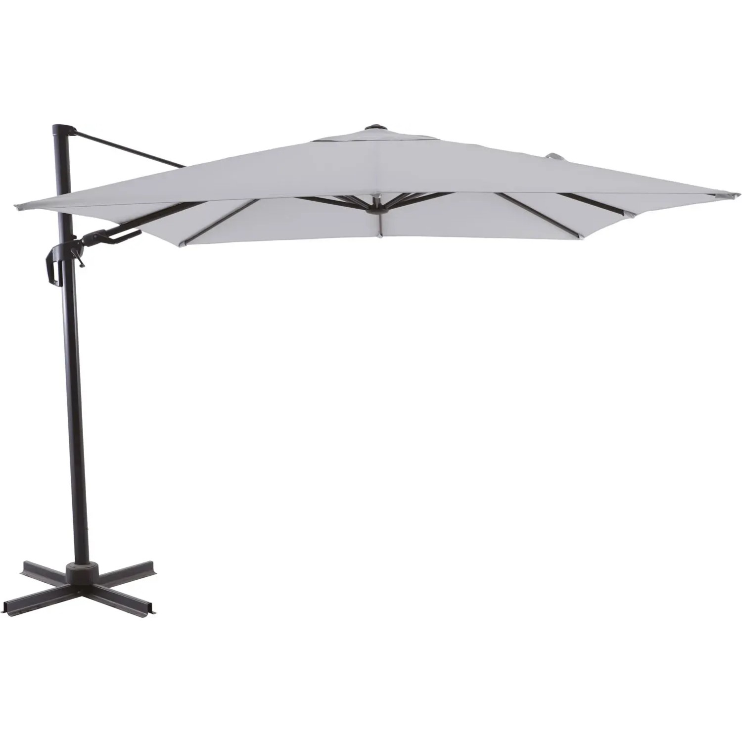 Parasol ogrodowy LAMESA szary - 280 x 280 cm