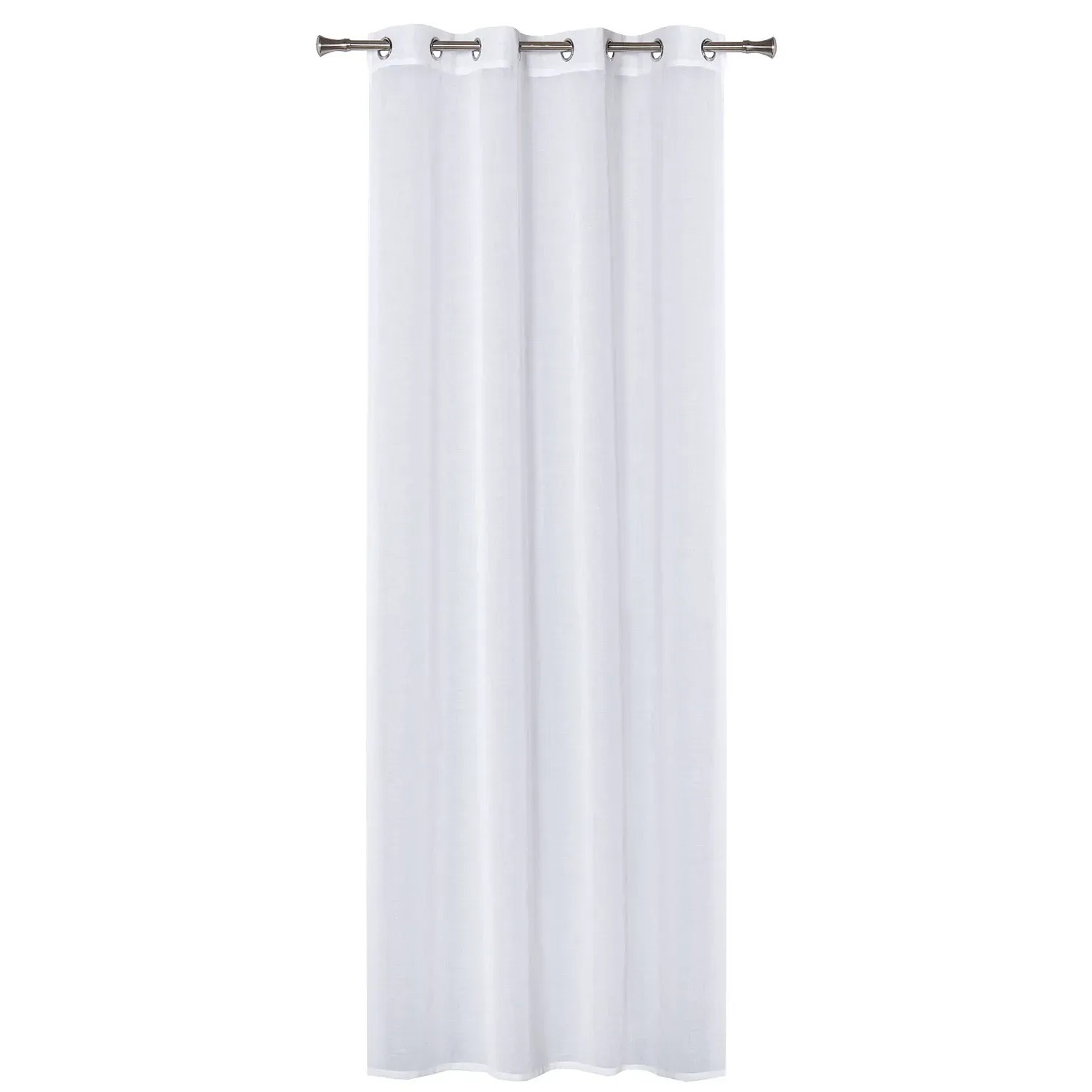 Firanka MIRA na przelotkach 140 cm x 260 cm biała